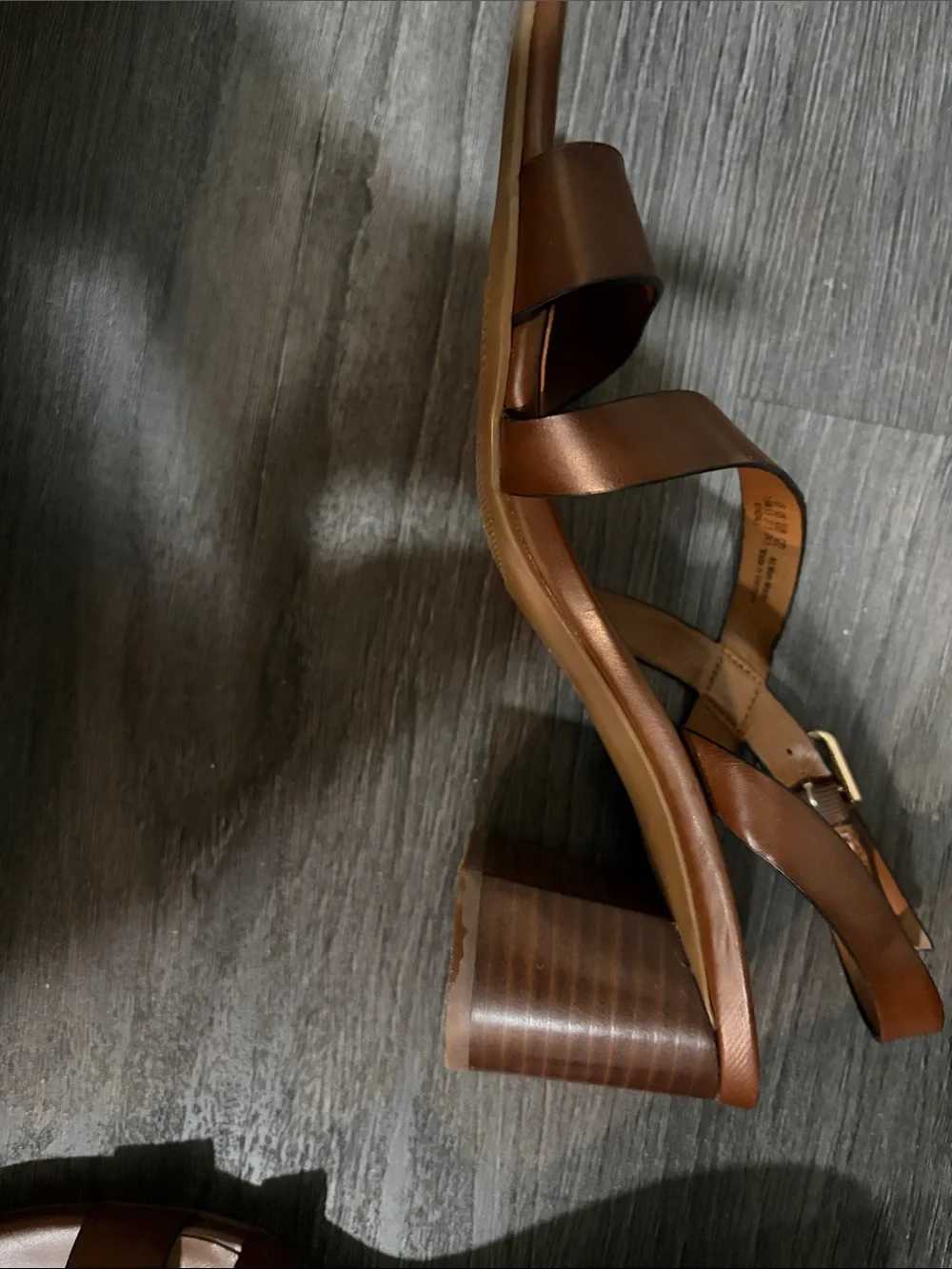 Allure Tan Leather Crisscross Strap Sandals